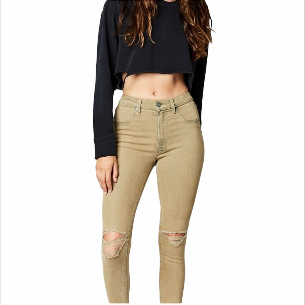 CARMAR Robin Stretch Denim in Taupe - Picture 1 of 9